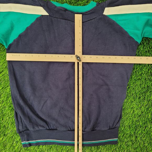 Vintage 90s MOD Blank Sweatshirt Womens Medium 20x20 Boxy Baggy - Picture 4 of 13